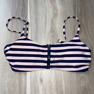Aeri Zipper Scoop Bikini Top